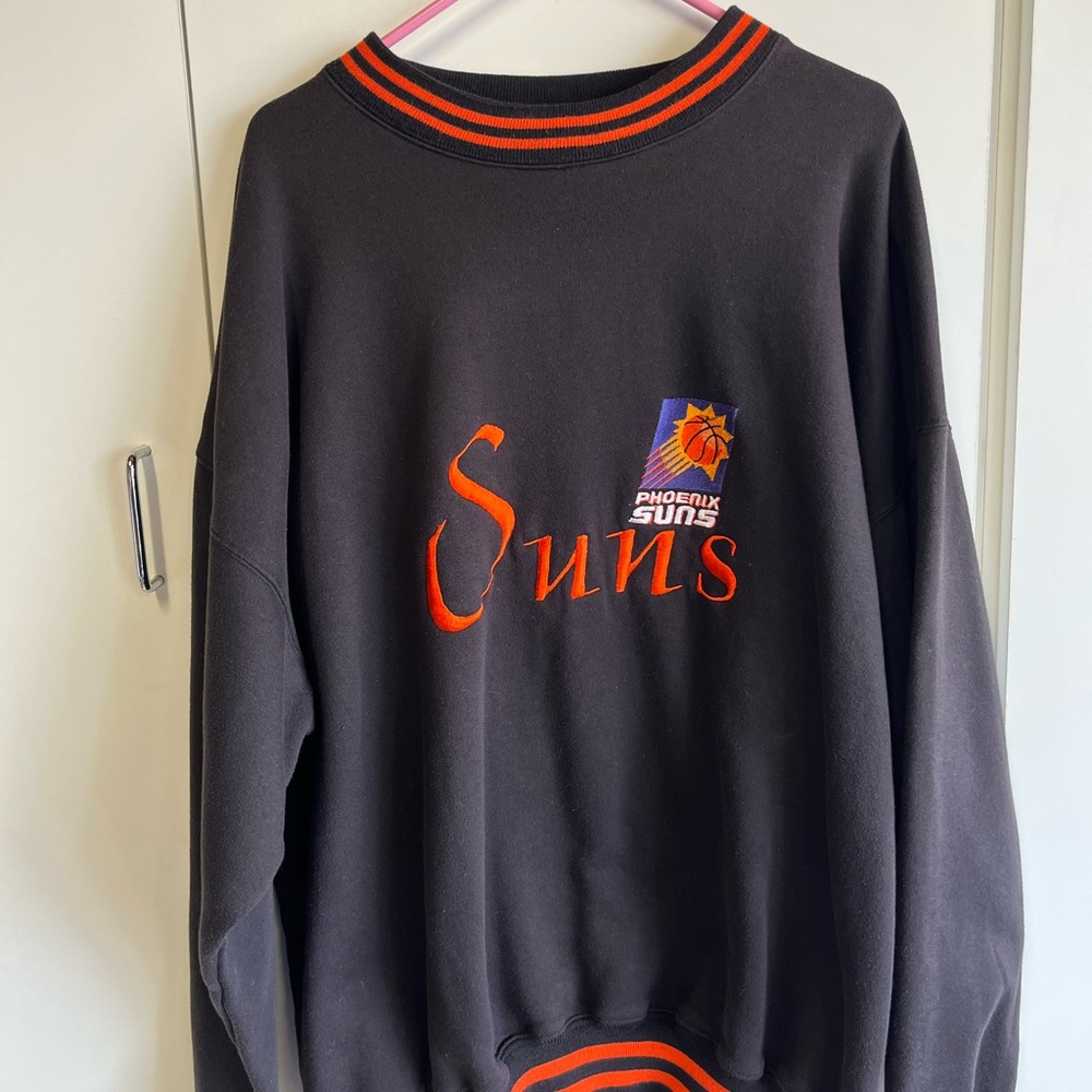 Phoenix Suns, vintage,extra large, sweater, black, and orange. Great condition.